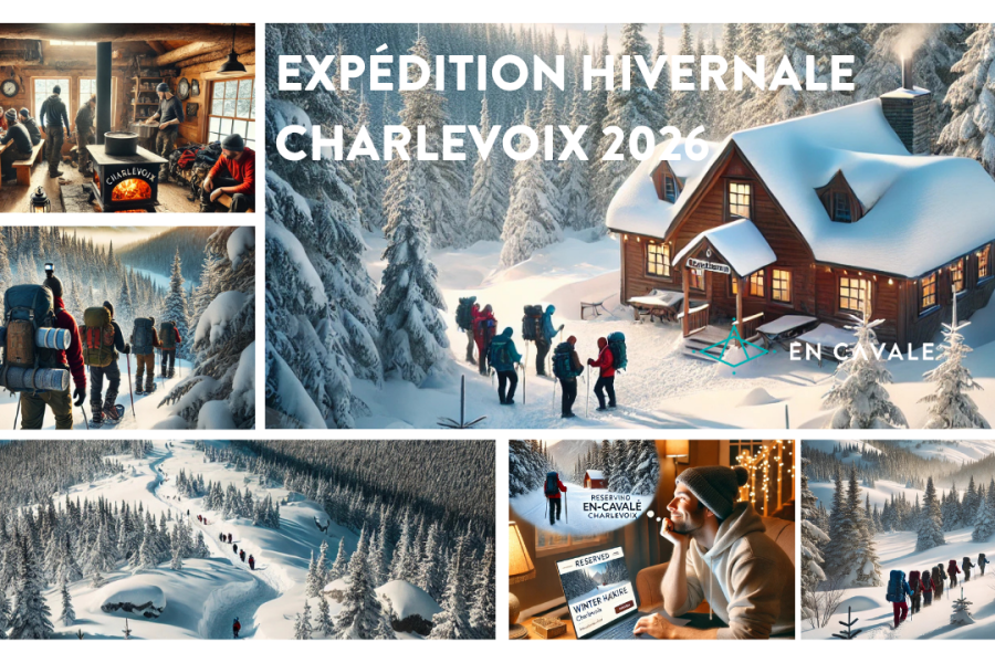 Expédition hivernale –  Les montagnes de Charlevoix en refuge